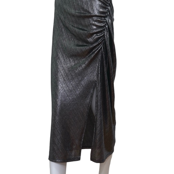 Michael Kors Short-Sleeve Metallic Maxi Dress NWT - Picture 4 of 11